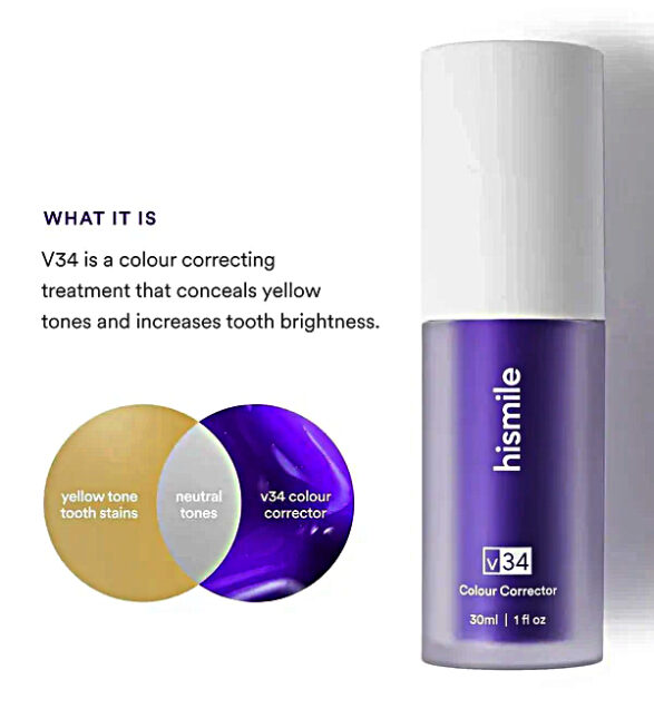 In Bucket Store 100% Original Teeth whitening Purple Serum
HiSmile "v34 Serum"