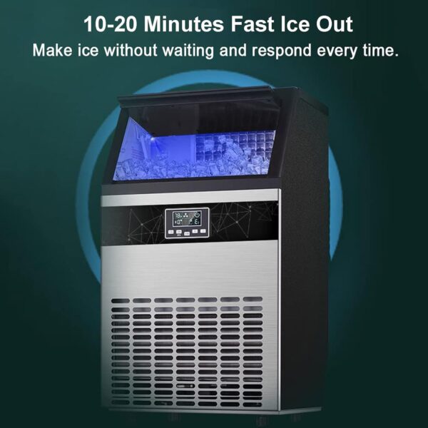 Commercial Ice Maker, 40 Cubes in 10-20 Minutes