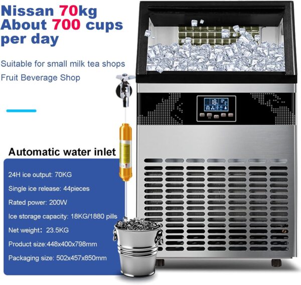 Commercial Ice Maker, 40 Cubes in 10-20 Minutes - Image 4