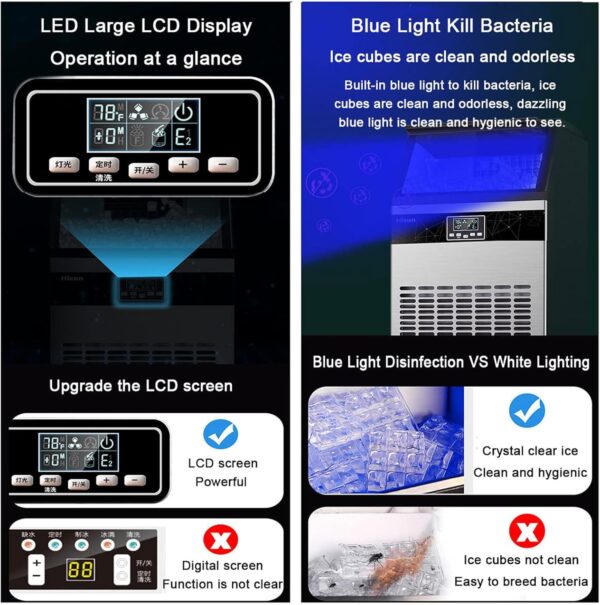 Commercial Ice Maker, 40 Cubes in 10-20 Minutes - Image 7